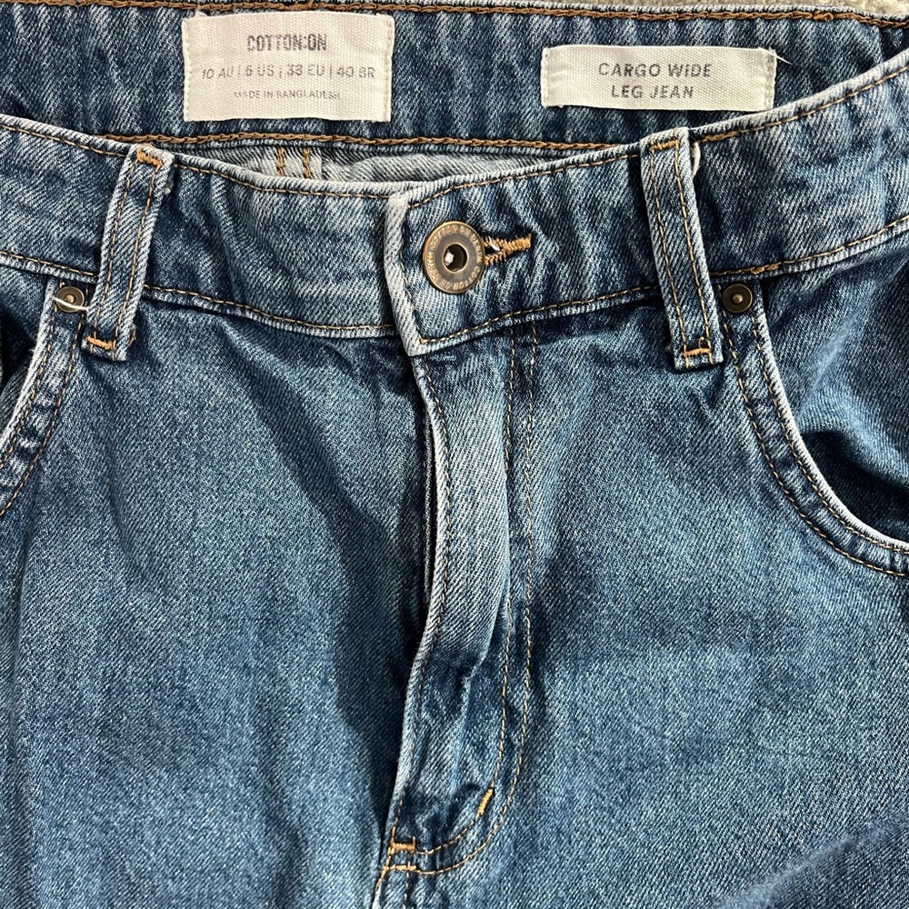 Cotton On Cargo Wide Leg Jeans